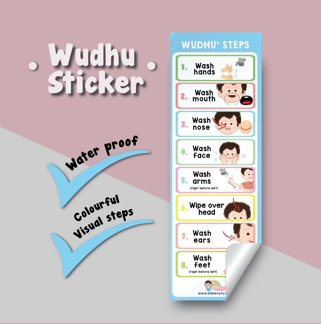 Waterproof Wudhu Sticker