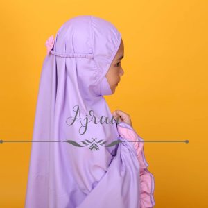 AJRAA PREMIUM – Telekung Kanak-Kanak (PURPLE-SIZE M)